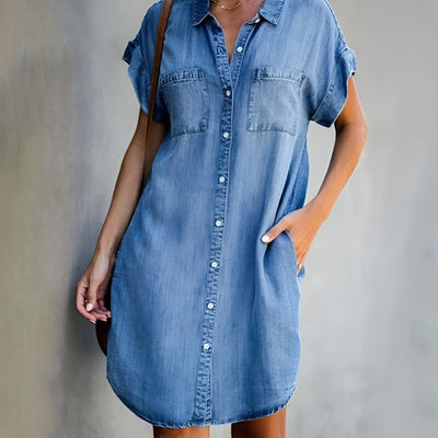 Viola™ – Denim Shirt Dress