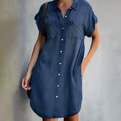 Viola™ – Denim Shirt Dress