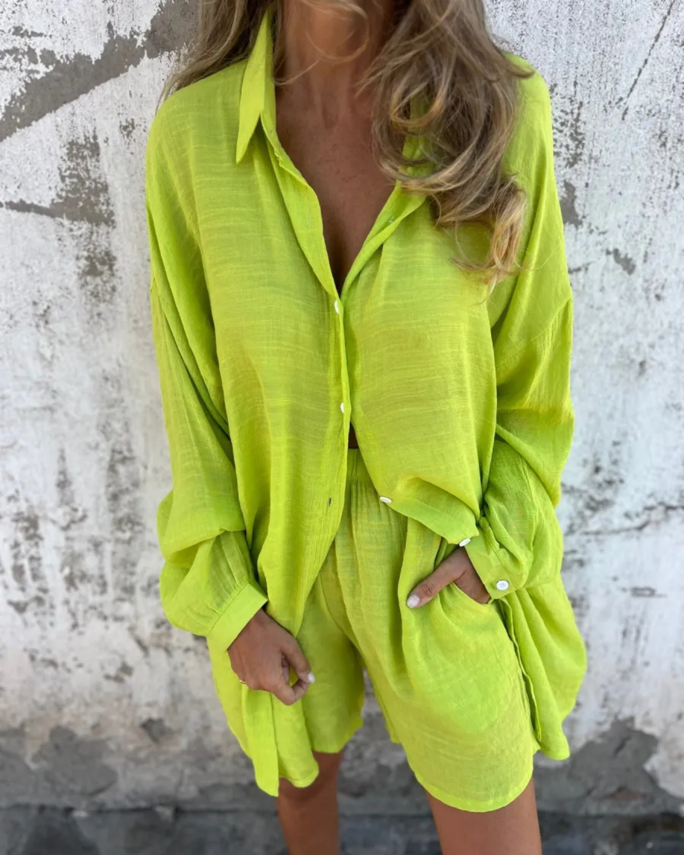 Shirley™ – Casual Shirt and Shorts Set