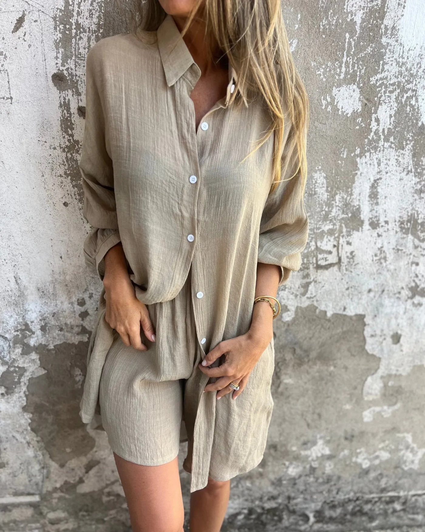 Shirley™ – Casual Shirt and Shorts Set