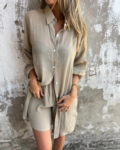 Shirley™ – Casual Shirt and Shorts Set