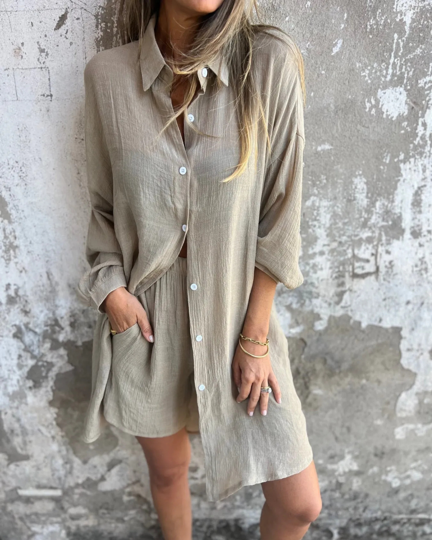 Shirley™ – Casual Shirt and Shorts Set