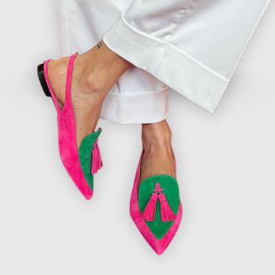 Rosalia | Fringed Ballerina with Ankle Strap