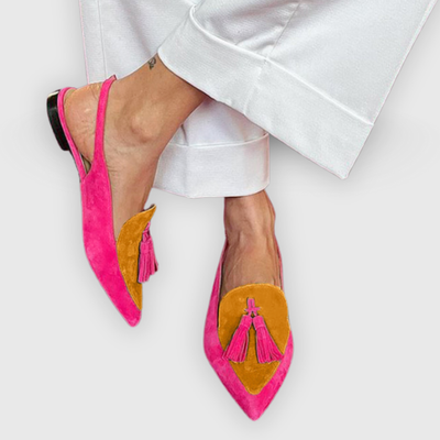 Rosalia | Fringed Ballerina with Ankle Strap