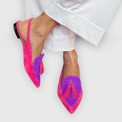 Rosalia | Fringed Ballerina with Ankle Strap