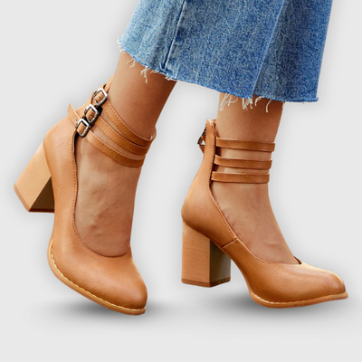 Carol | Minimalist Sandal with Block Heel