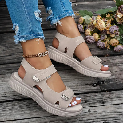 Alia | Comfortable wedge-heeled sandals with ankle strap