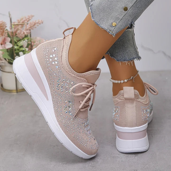 Alice – Orthopaedic Trainers with Sparkling Rhinestones