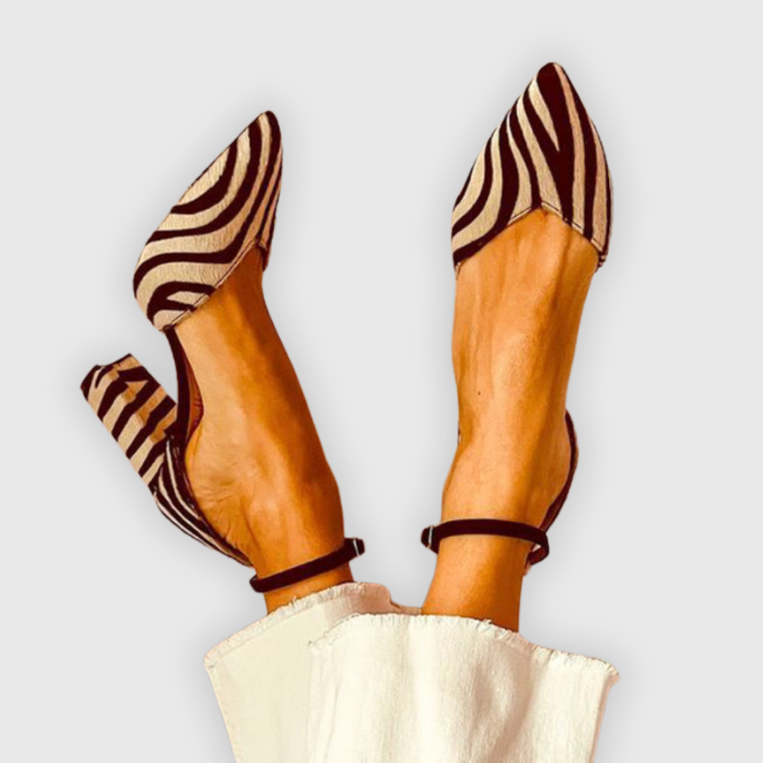 Miranda | Sandal with Zebra Print