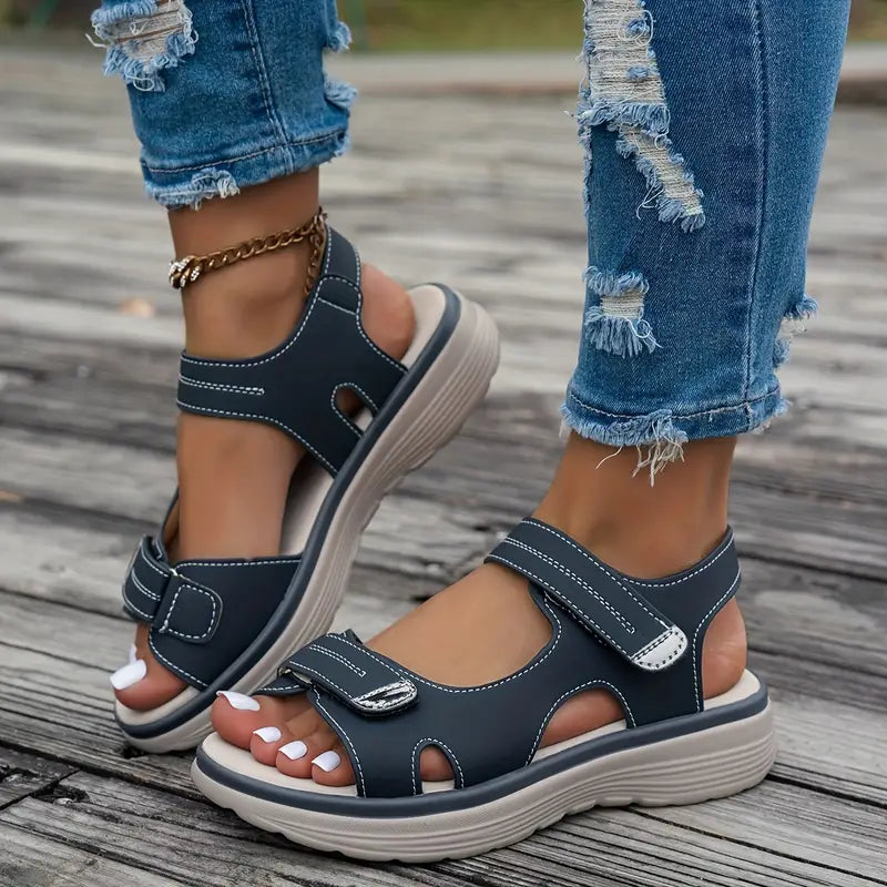 Alia | Comfortable wedge-heeled sandals with ankle strap
