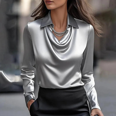 Vivara™ - Elegant Satin Blouse