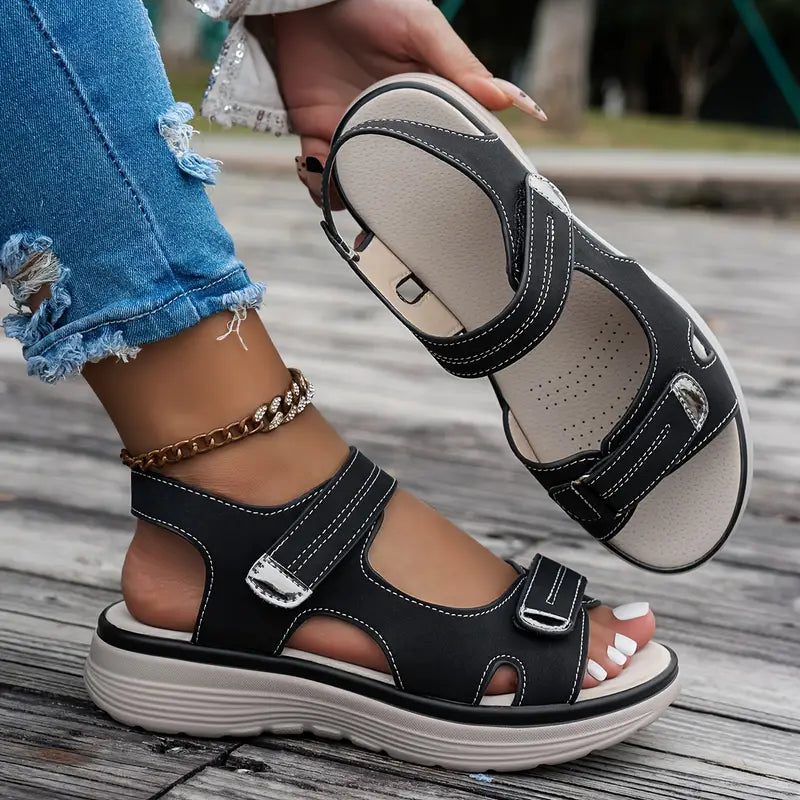 Alia | Comfortable wedge-heeled sandals with ankle strap