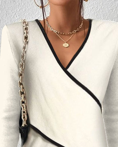 Livia™ - Luxurious V-Neck Sweater