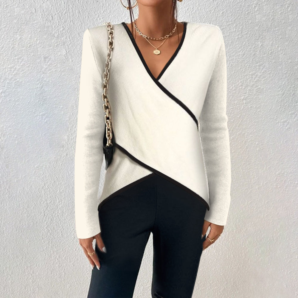 Livia™ - Luxurious V-Neck Sweater