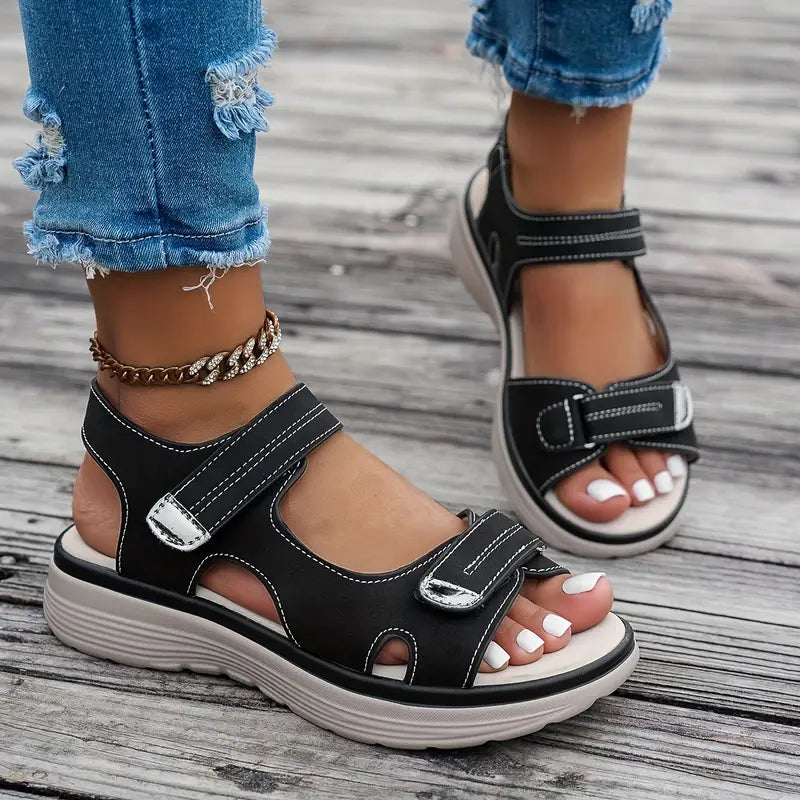 Alia | Comfortable wedge-heeled sandals with ankle strap