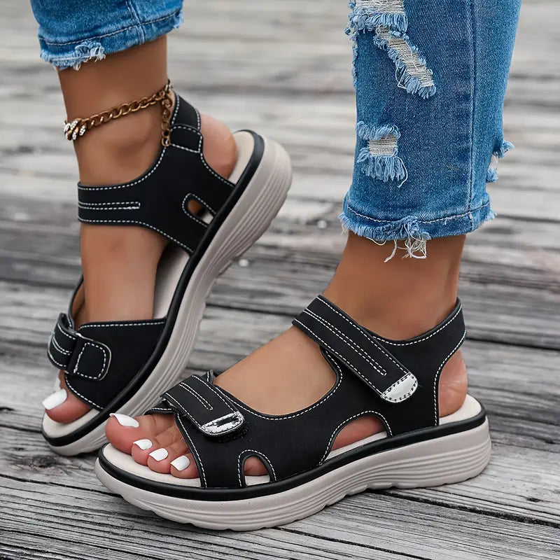 Alia | Comfortable wedge-heeled sandals with ankle strap