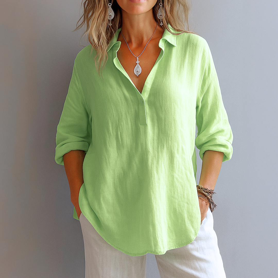 Lea™ - V-Neck Blouse