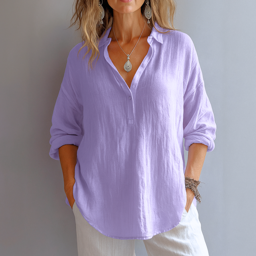 Lea™ - V-Neck Blouse