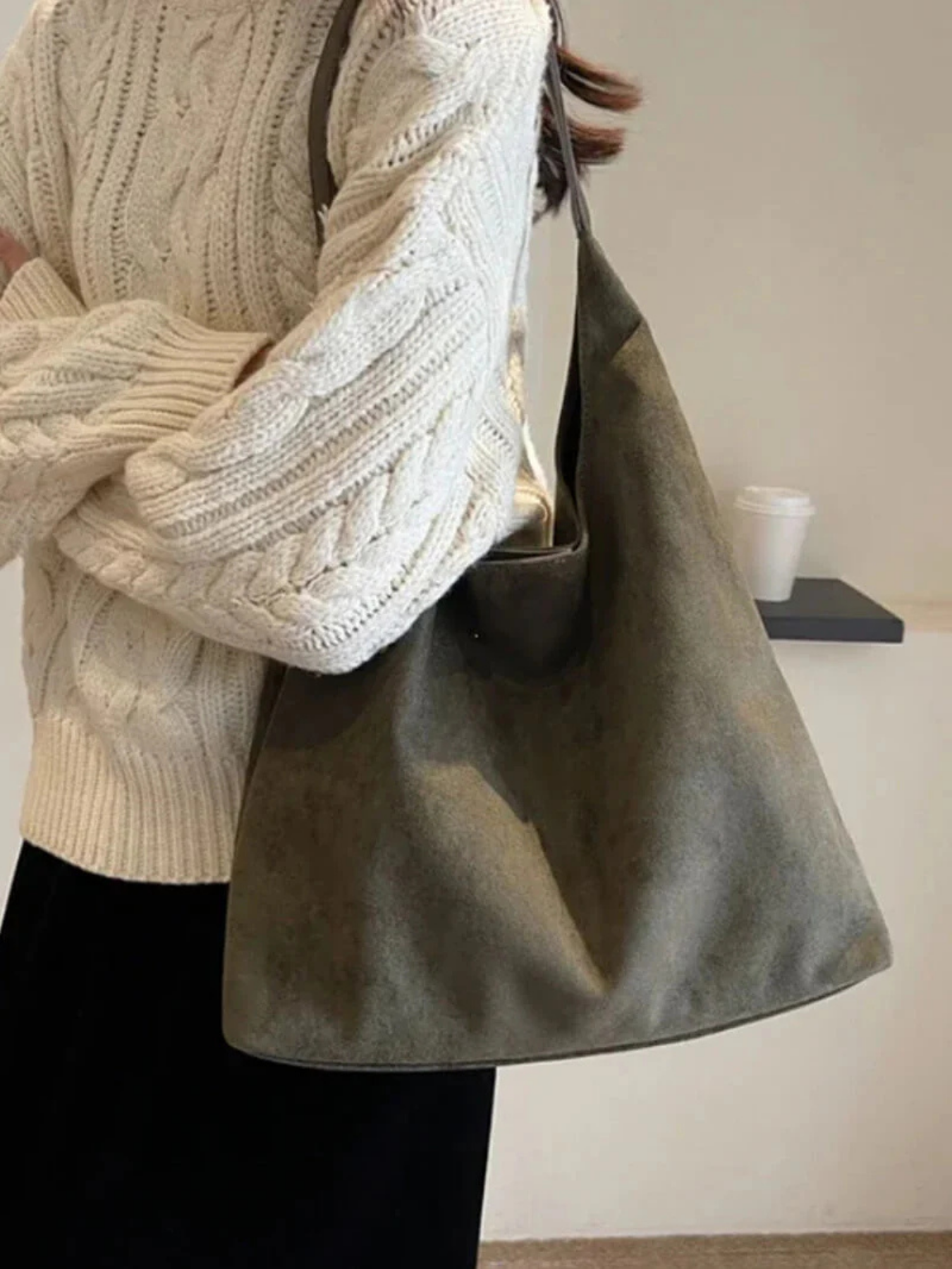 Sisi | Tote Bag in Suede Leather