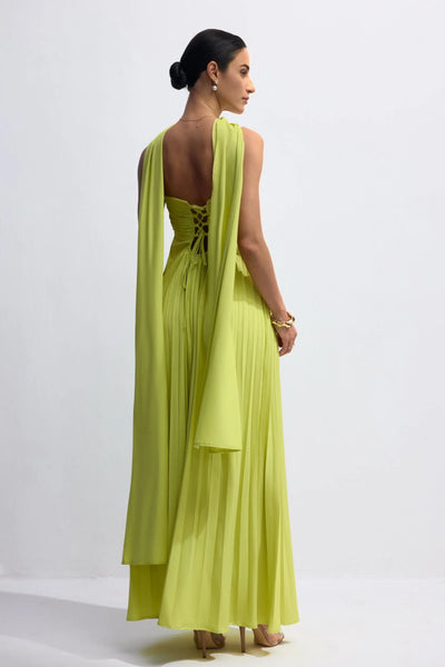 Zelda™ - Strapless Pleated Maxi Dress