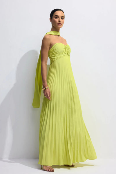 Zelda™ - Strapless Pleated Maxi Dress