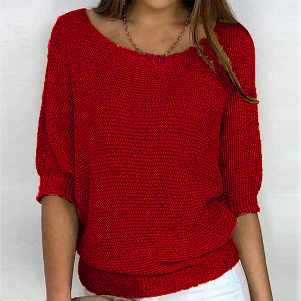 Meg™ - Half Sleeve Sweater