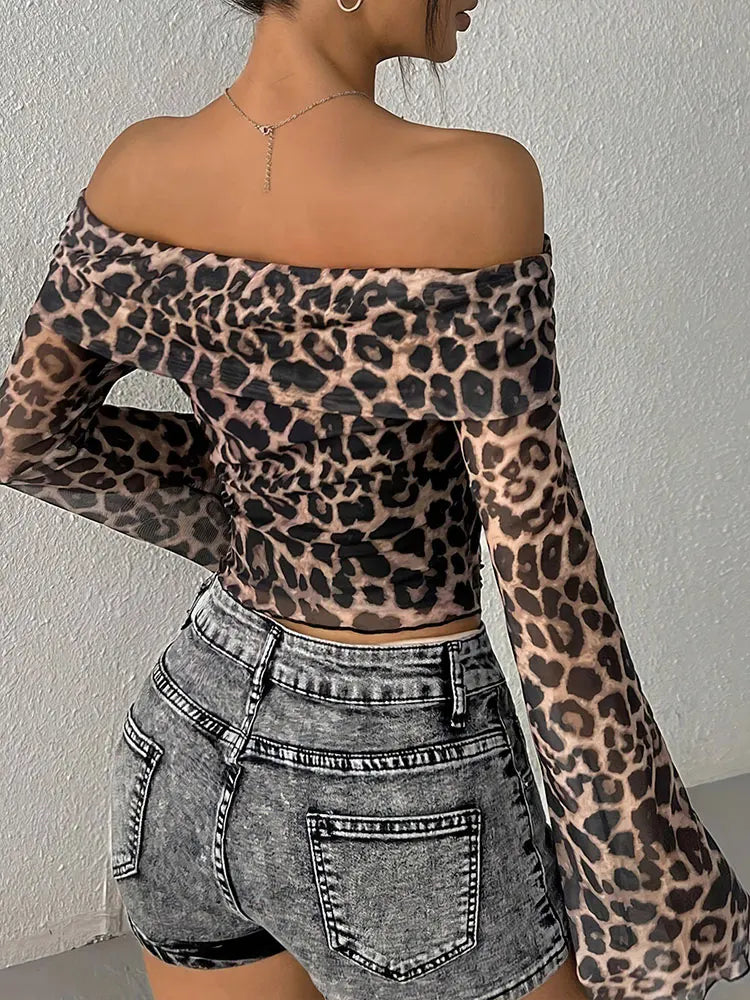 Savannah™ - Shoulderless Leopard Top