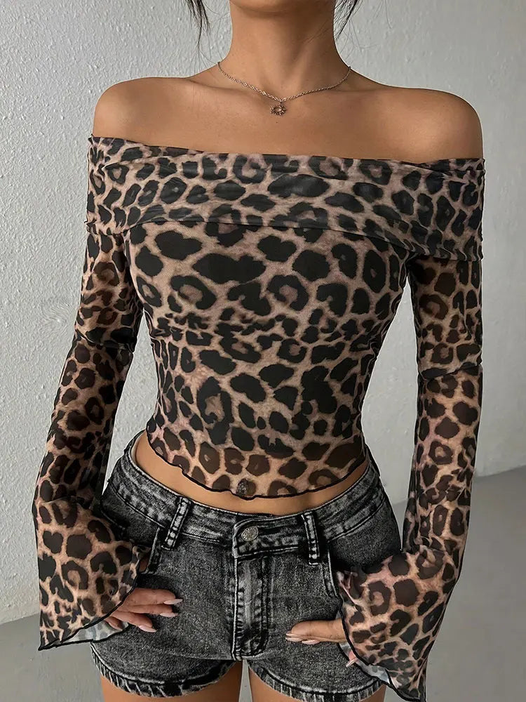 Savannah™ - Shoulderless Leopard Top