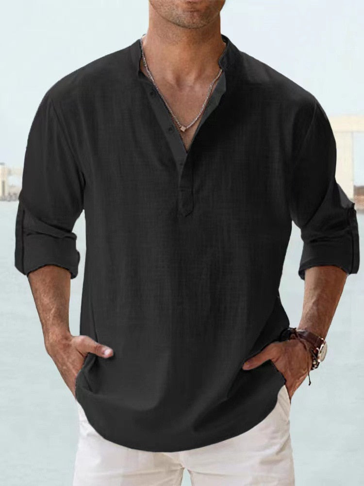 Brandon | Breathable Linen Shirt