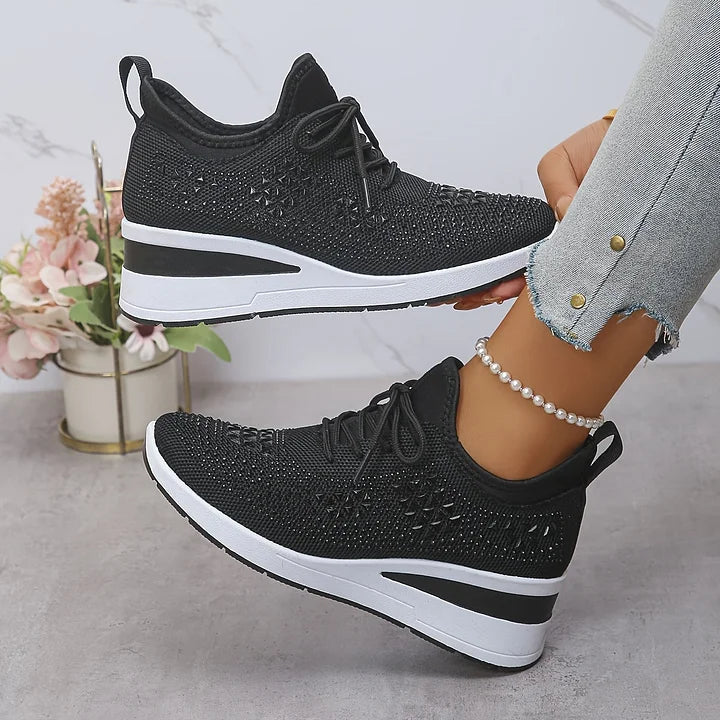 Alice – Orthopaedic Trainers with Sparkling Rhinestones