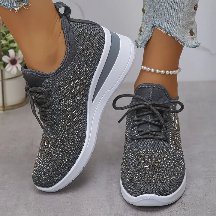 Alice – Orthopaedic Trainers with Sparkling Rhinestones
