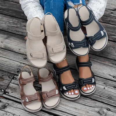Alia | Comfortable wedge-heeled sandals with ankle strap