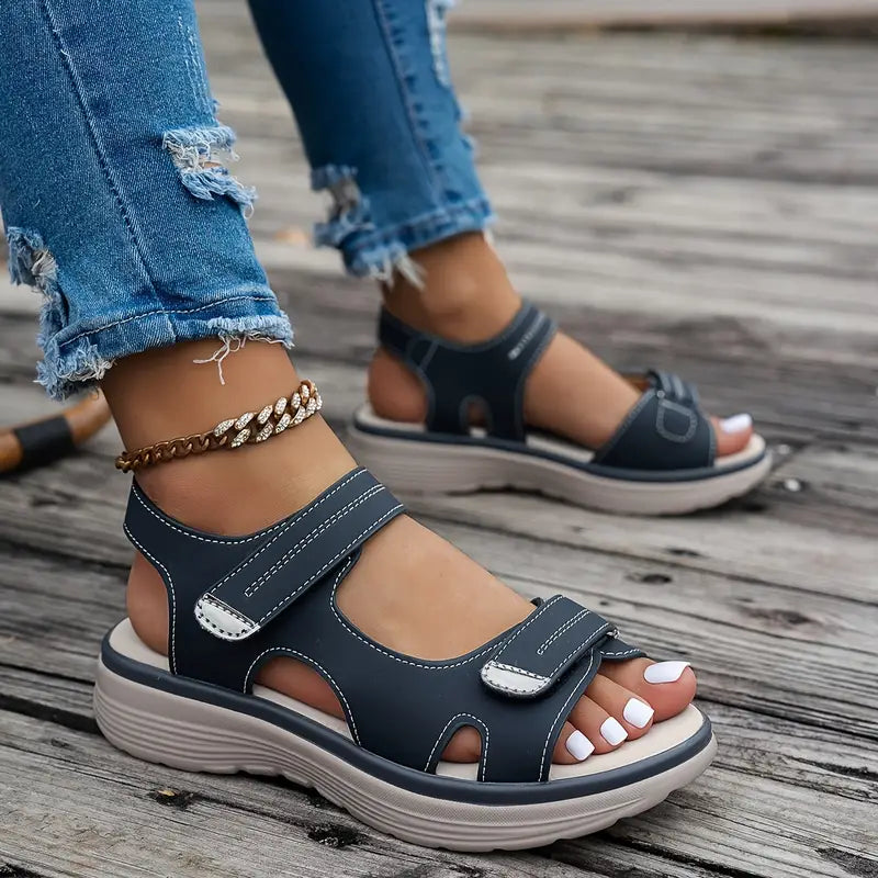 Alia | Comfortable wedge-heeled sandals with ankle strap