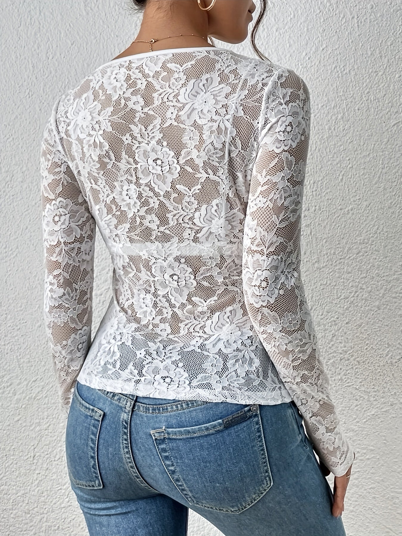 Celeste™ Sheer Long-Sleeve Top
