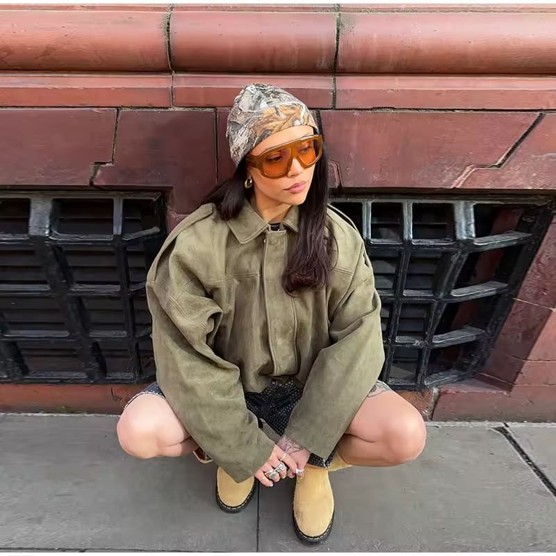 Diana™ - Suede Bomber Jacket